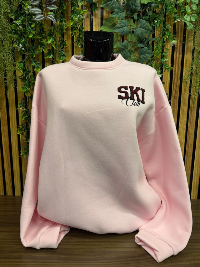 Sweater Ski club - Roze