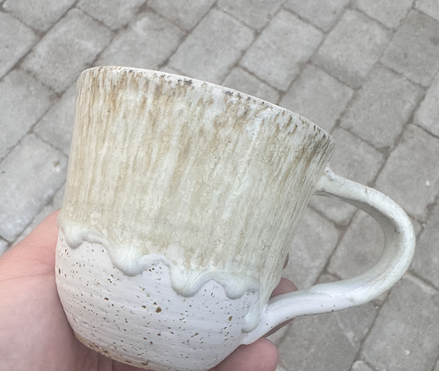 Krus med hvide løbere