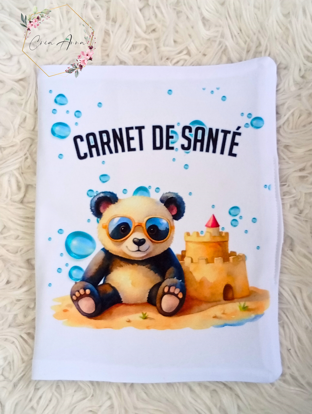 Protège carnet de santé panda