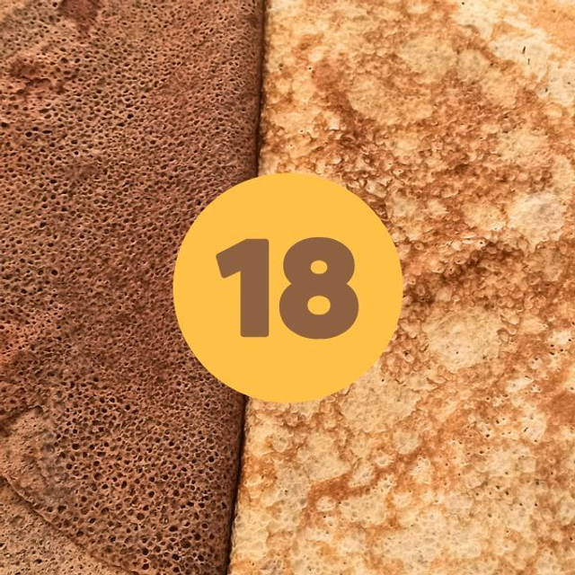 18 Crêpes "Froment et/ou Sarrasin"