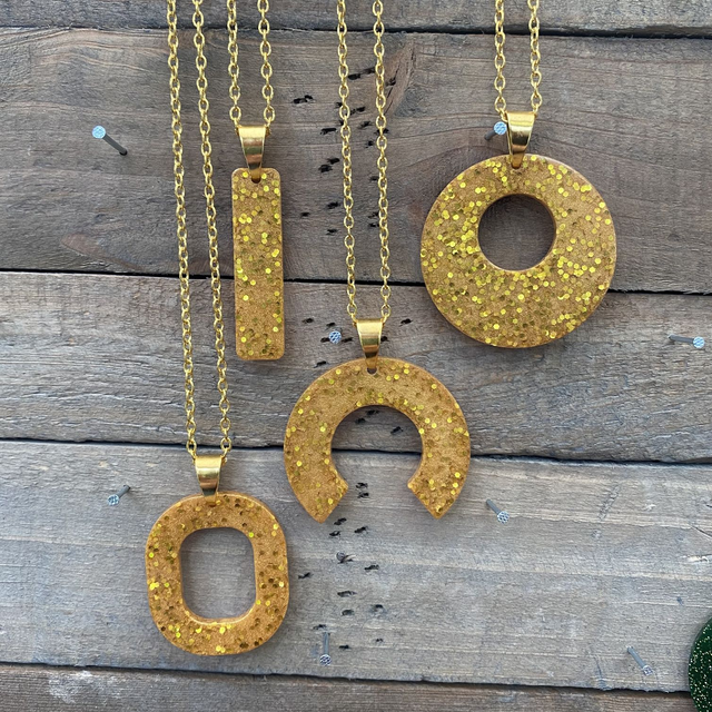 Collier Glitter Gold intense