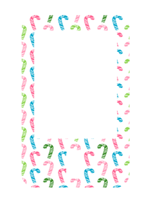 Christmas Candy Cane Decal