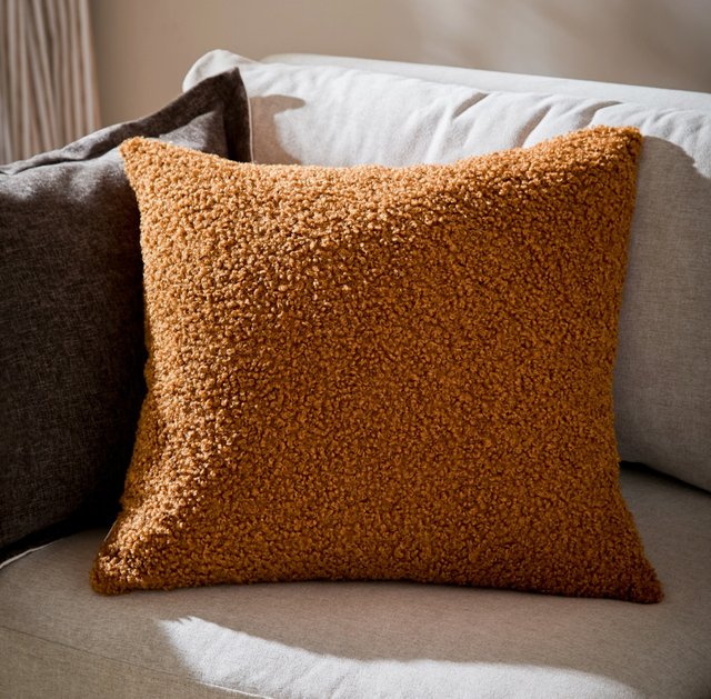 Cabu Textured Boucle Cushion Ginger