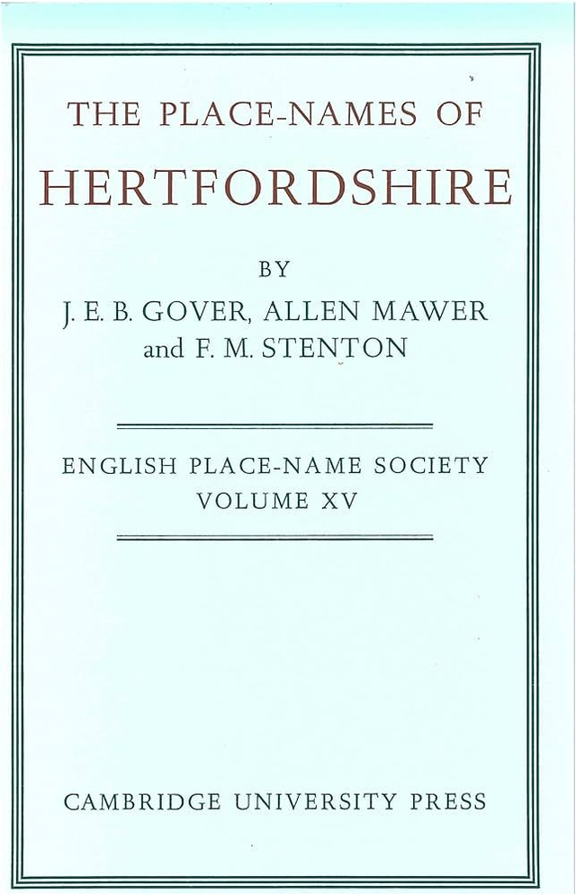 The Place-Names of Hertfordshire