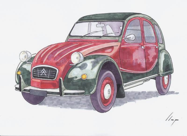 Artimotor onpaper CLASSICS 21x30 - Citroën 2 CV Charleston