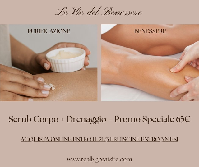 Scrub Corpo + Drenaggio – Promo Speciale 65€