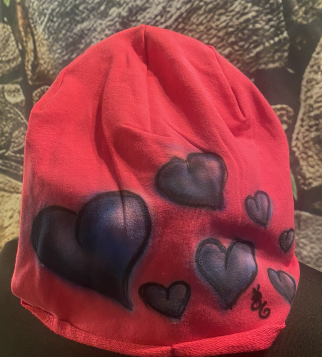 Leichte Baumwollmütze HEARTS