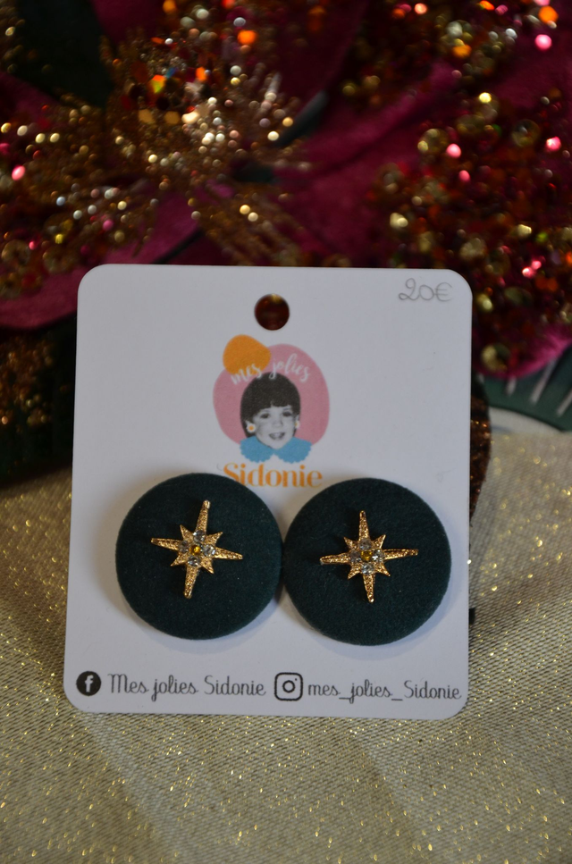 Sidonie vert foncé avec étoile