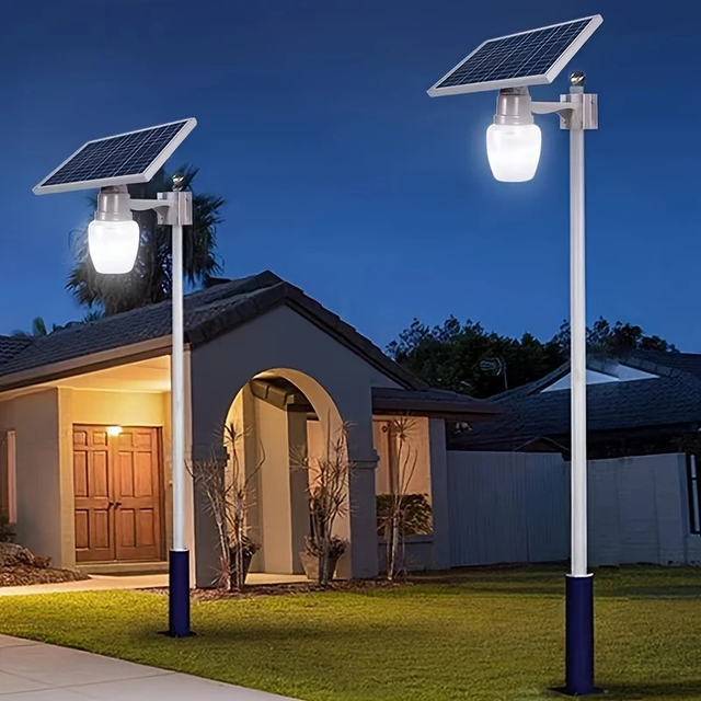 Solar-Powered LED Wall Light with Motion Sensor