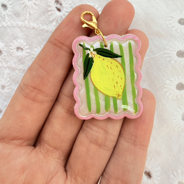 Striped Lemon Charm 