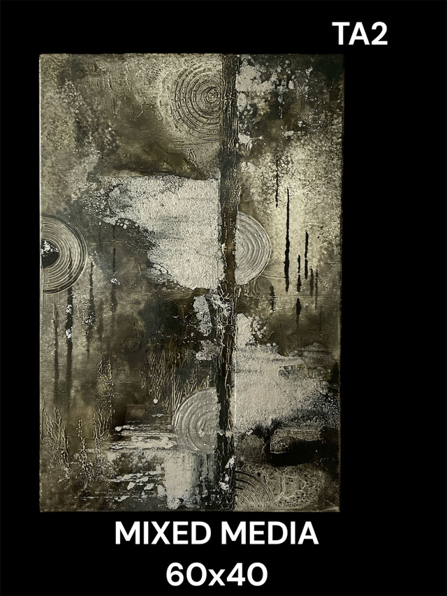 Tableau ,technique mixed MEDIA,peinture vitrail 60x40