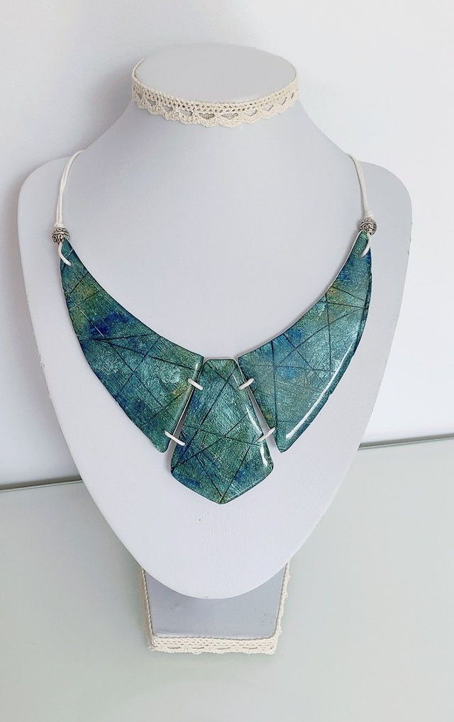 Collier "Effet Labradorite"