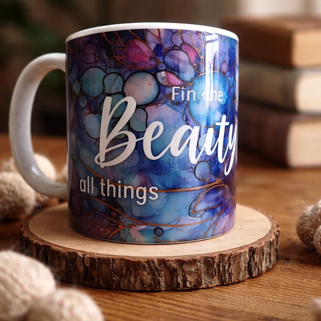Spring positive saying mug