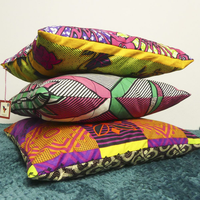 Coussin  carré wax