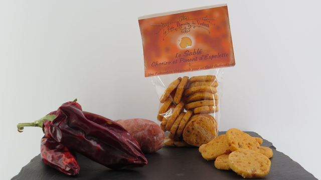 Le Sablé chorizo et piment d'Espelette