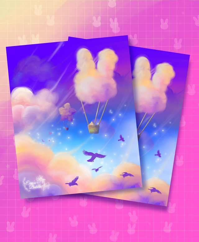 Illustration « À travers les nuages »