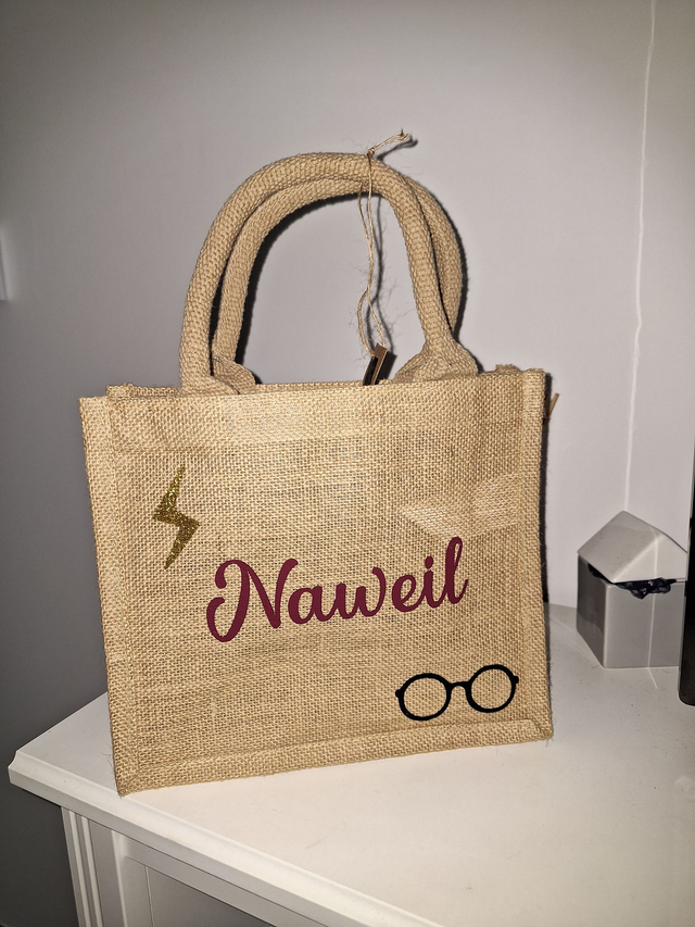 Petit sac en jute uni