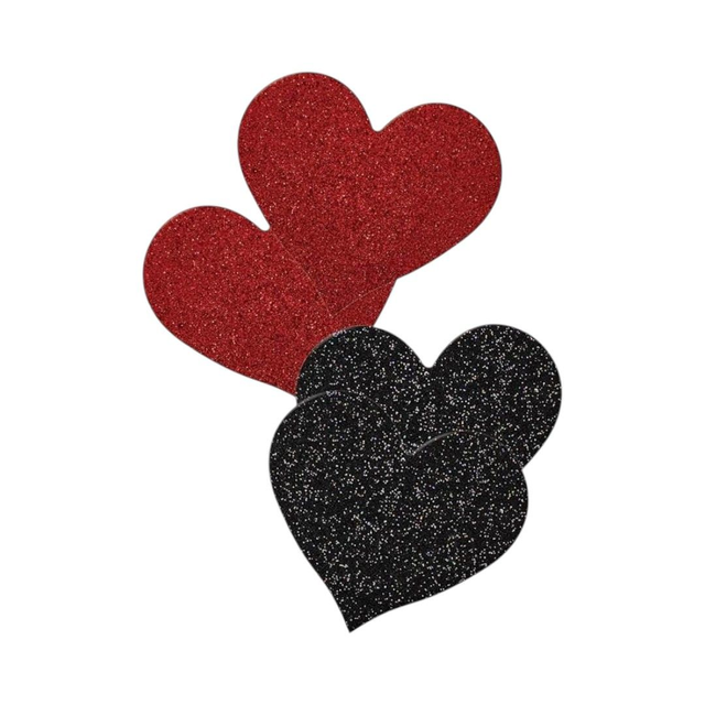 Pezoneras Corazón Glitter 4 Unidades