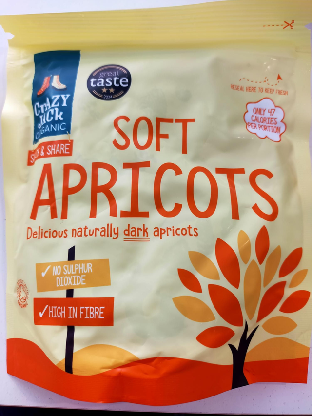 Crazy Jack Un-Sulphured Organic Apricots 200g com-51938
