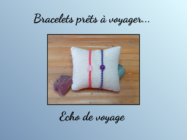Bracelet macramé Améthyste et Quartz rose - Clarté et douceur  