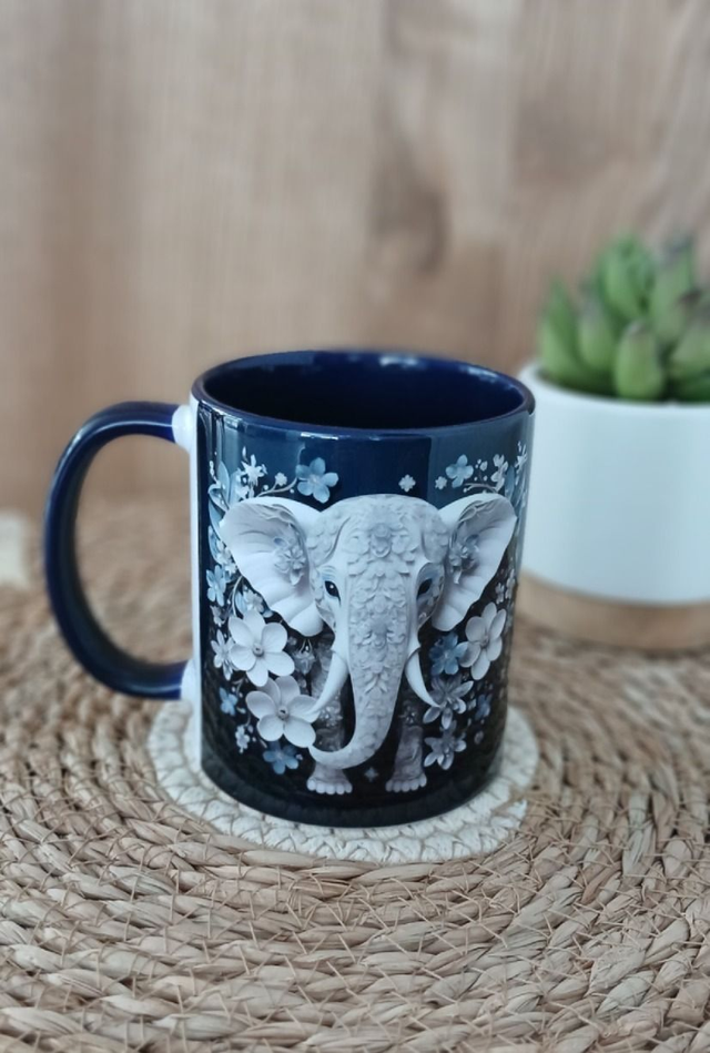 Tasse sublimée "Eléphant"