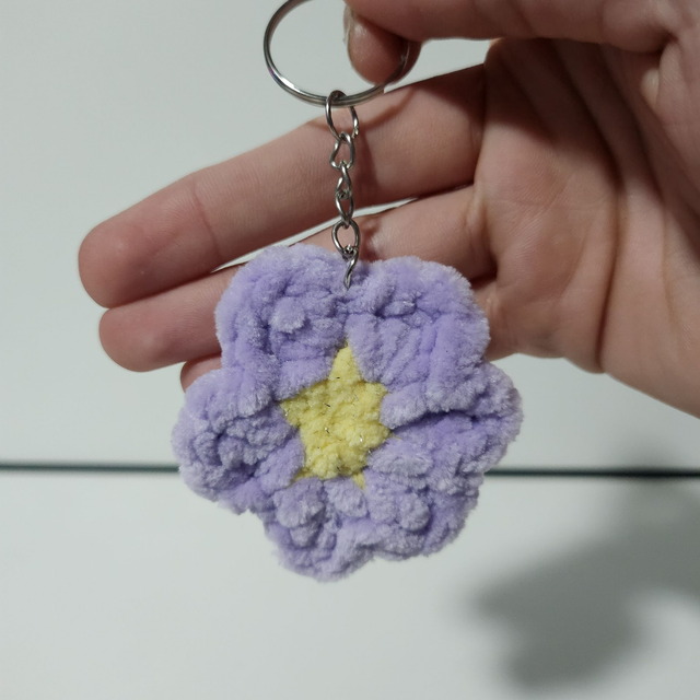 Porte-clé fleur