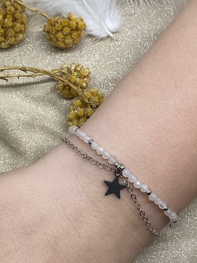 Bracelet STELLA Quartz rose