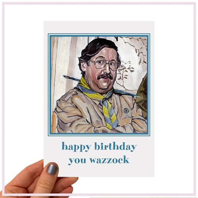 Pat Butcher from Ghosts - birthday card