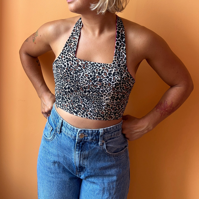 Crop top reversible "Pamela" - XS/S