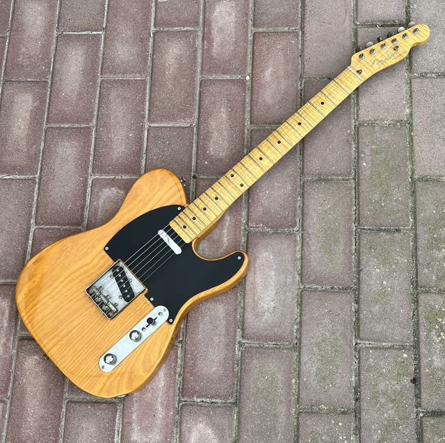 1 of 100 MADE - 1996 Fender Japan FOTOFLAME 1952 Reissue "Blackguard" ... TL-52D/AH Japanse Sen Ash