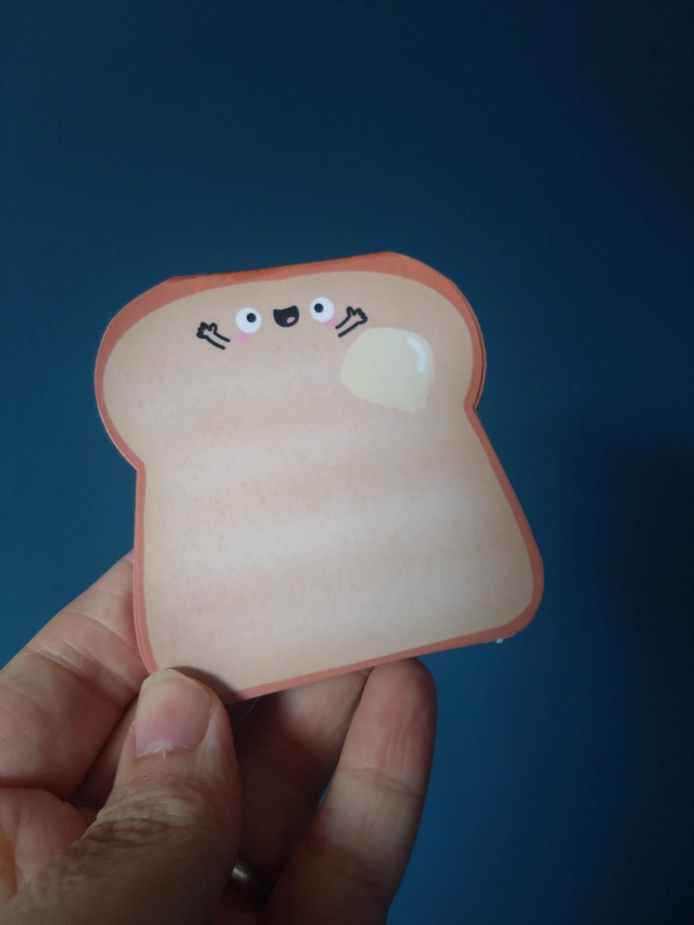 Toast magnetic mini memo pad novelty stationery 