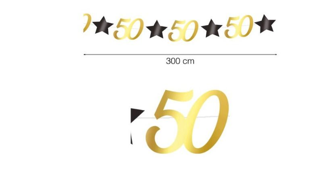 party ,   31093  GHIRLANDA 50 ANNI 300 CM