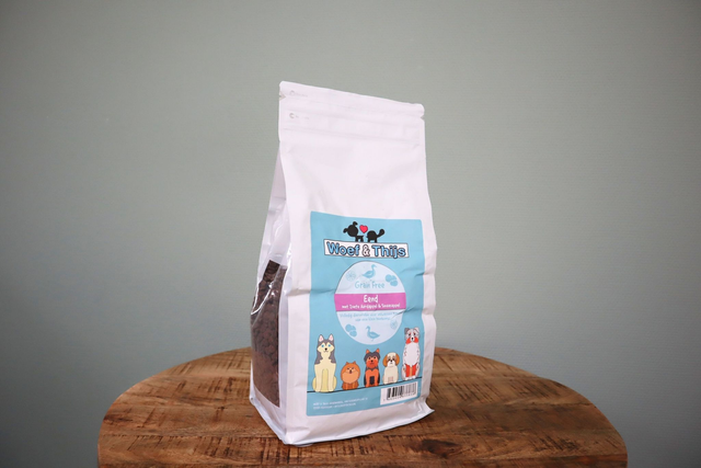 Eend en Zoete Aardappel & Sinaasappel kleine brokjes 2kg
