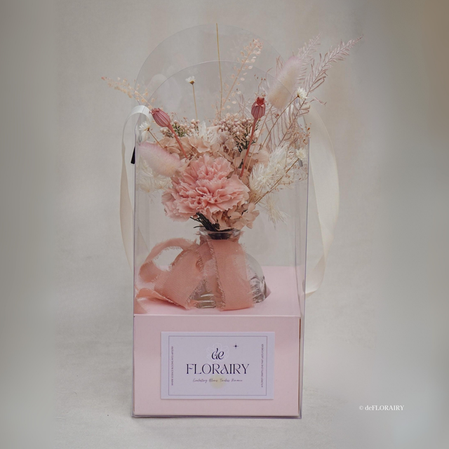 Soft Whimsy | Preserved Carnation in Vase | Next-Day Flower Delivery in Bristol | UK-Wide Delivery
