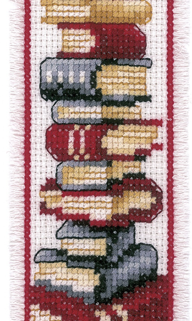 Counted Cross Stitch Kit: Bookmark: Books
