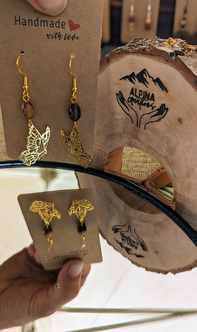 Boucles d'oreilles - Papillon