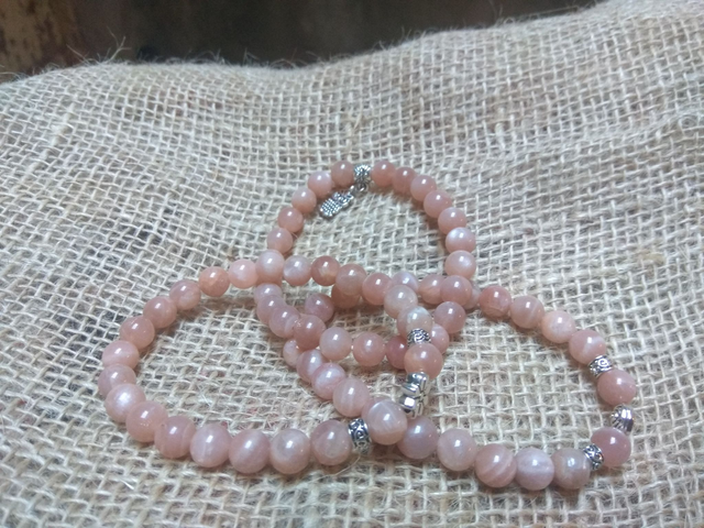 Bracelet pierre de lune pêche