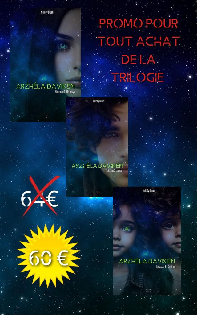 Arzhéla DAVIKEN-trilogie complète/ Melody bluen 
