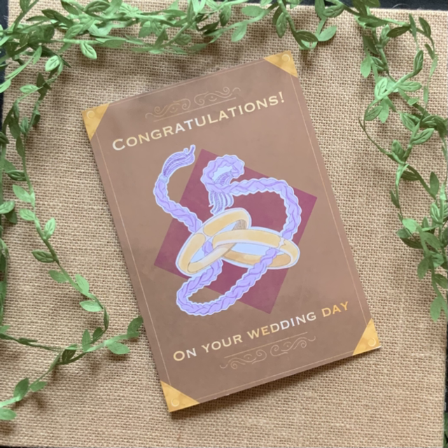 Congratulations on Your Wedding Day! - A5 Greetings Card