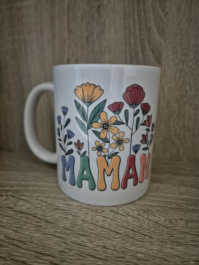 Mug " Maman" florale