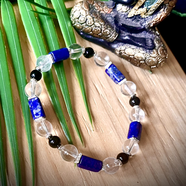 ÉQUILIBRE Lapis-lazuli Onyx et Cristal de Roche