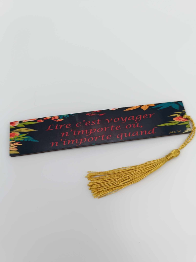 Marque-pages en bois sublimé 