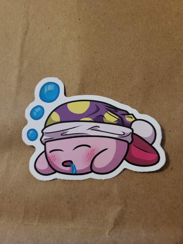 Sleep Kirby Sticker