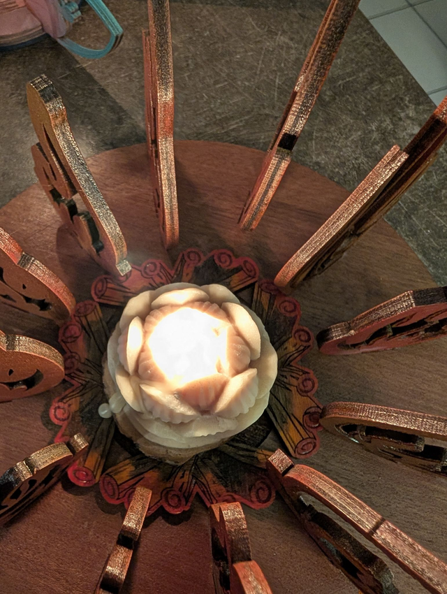 Photophore "au coin du feu"