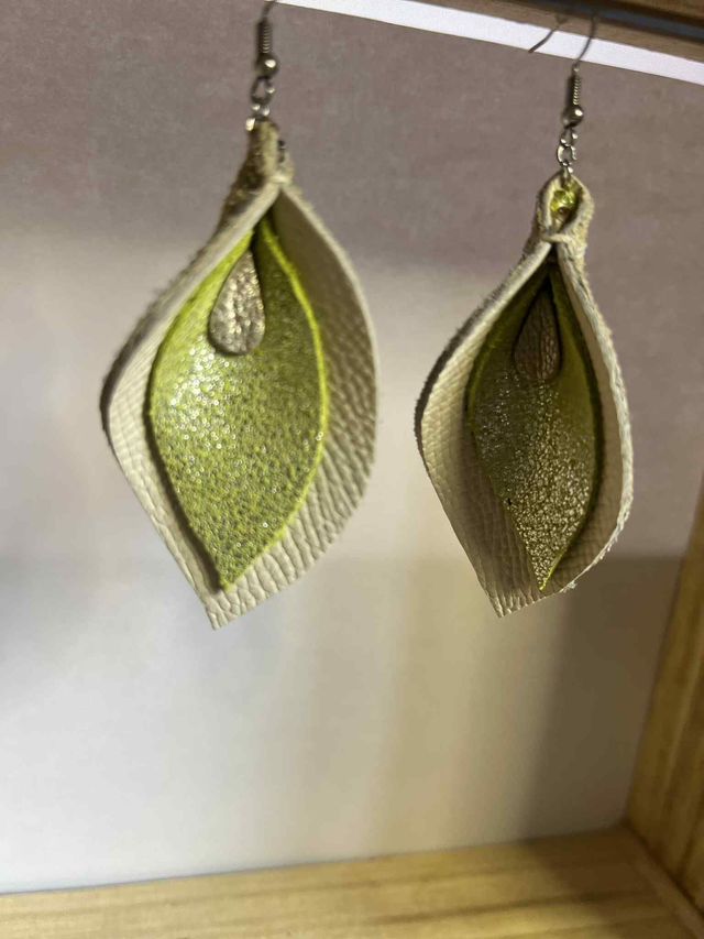 Boucles d'oreilles Spathiphyllum