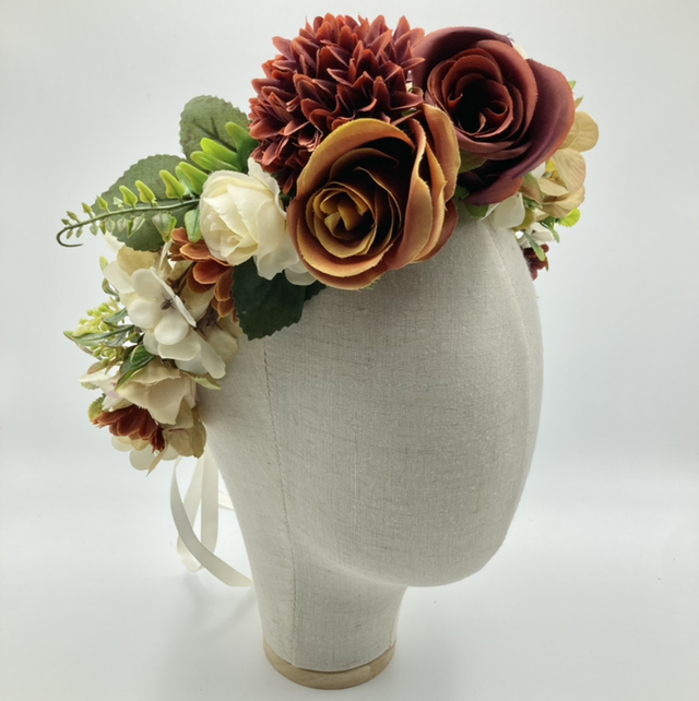 A-06 Faux Flower Crown