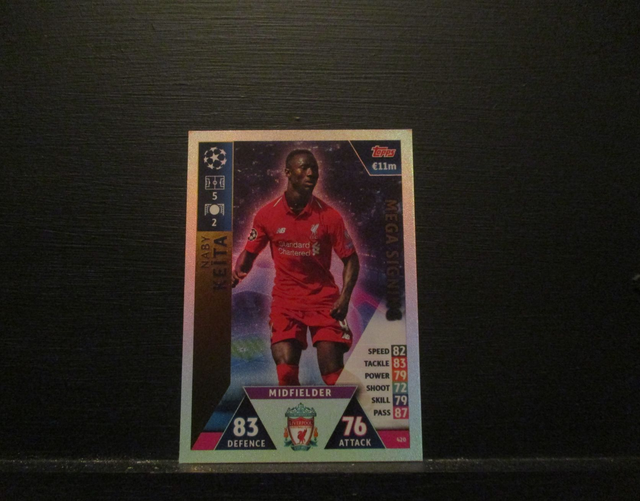 Naby Keita - UEFA Champions League Match Attax 2018/19 Original Trading Card #420