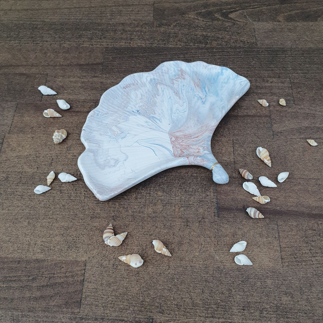 Ginkgo Biloba ékszertartó - márványos