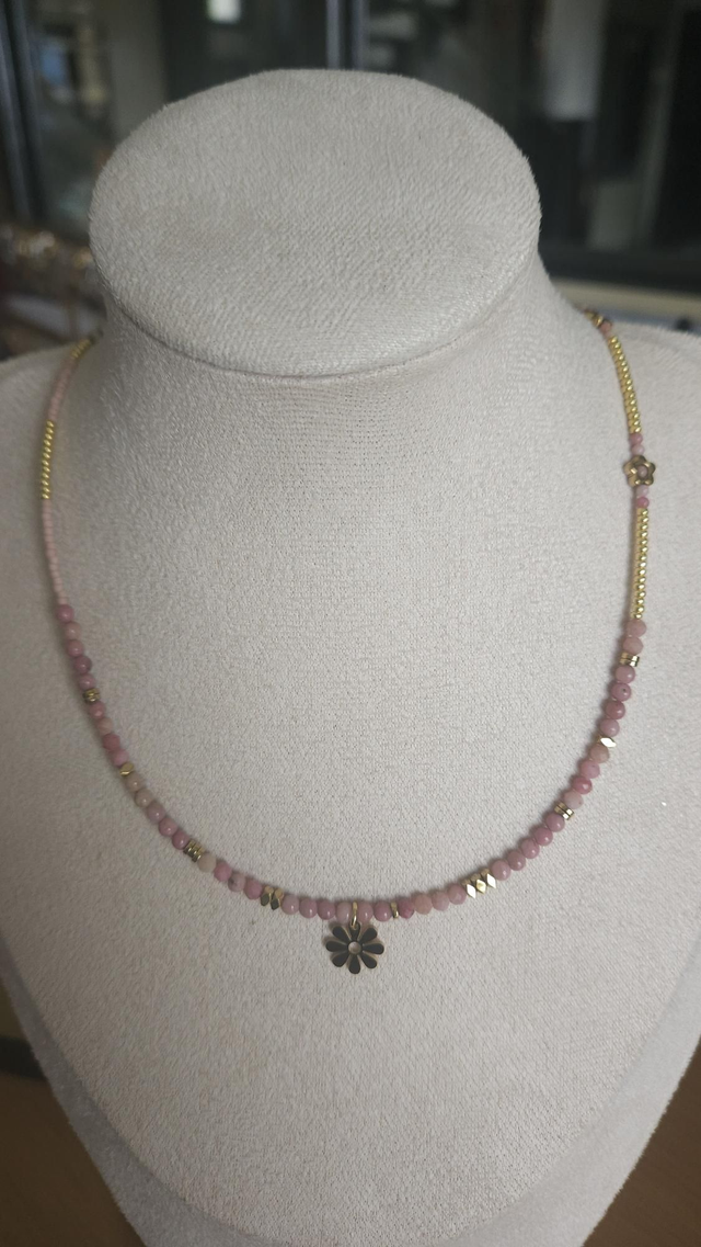 Collier/bracelet pendentif fleur 