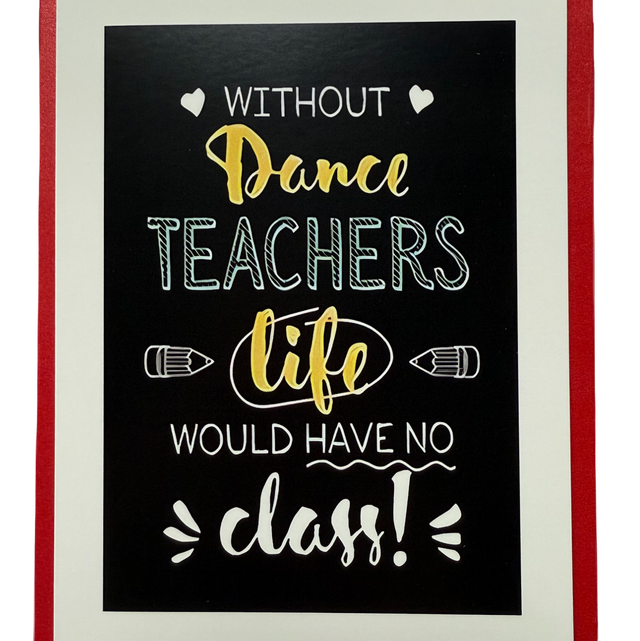 Without dance teachers card